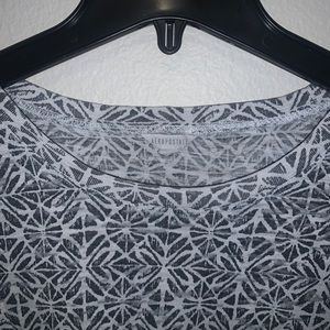 Black and White Patterned Crop Top